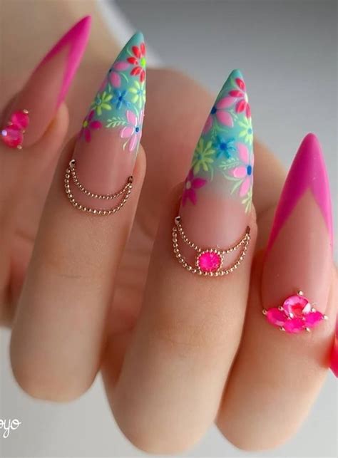 pretty stiletto nails